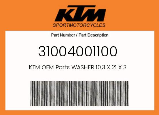 0 KTM OEM Part 31004001100