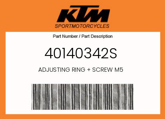 0 KTM OEM Part 40140342S