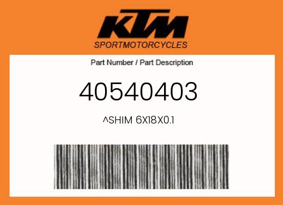 0 Husqvarna OEM Part 40540403