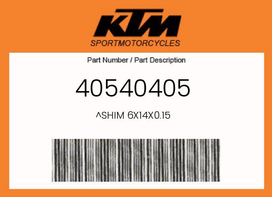 0 Husqvarna OEM Part 40540405