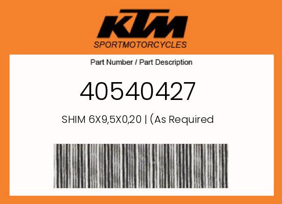 0 Husqvarna OEM Part 40540427