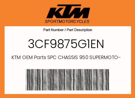 0 KTM OEM Part 3CF9875G1EN