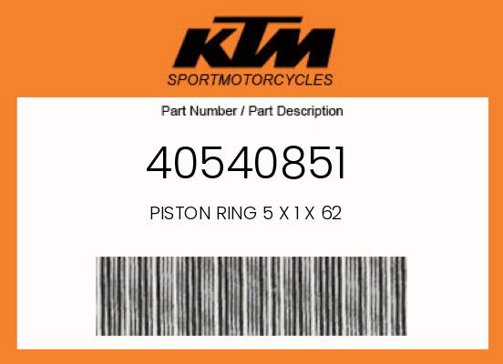 0 KTM OEM Part 40540851