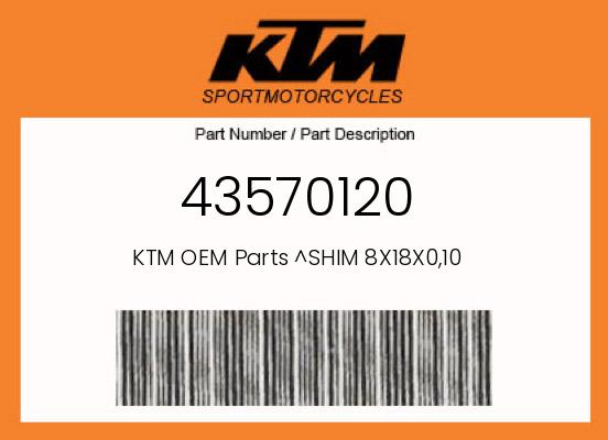 0 Gasgas OEM Part 43570120