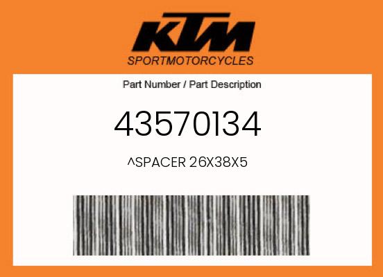 2017 KTM 85SX OEM Part 43570134