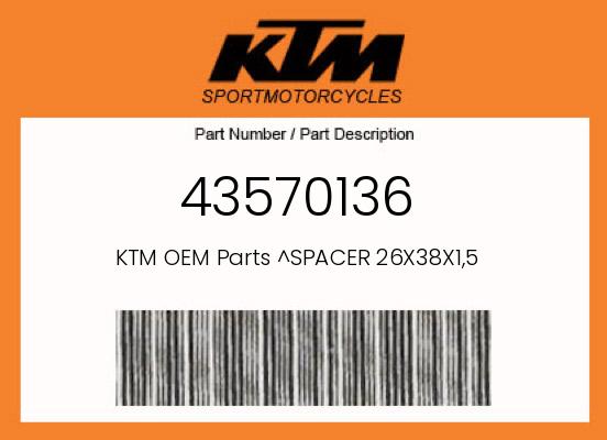 2017 KTM 85SX OEM Part 43570136