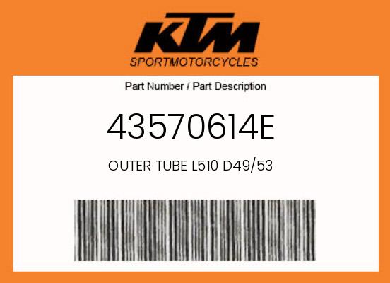 2017 KTM 85SX OEM Part 43570614E