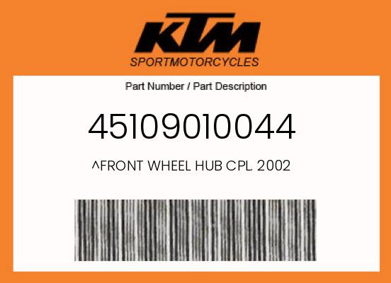 ^FRONT WHEEL HUB CPL. 2002 undefined