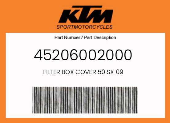 FILTER BOX COVER 50 SX 09 undefined