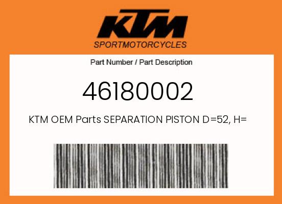 0 KTM OEM Part 46180002