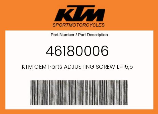 0 KTM OEM Part 46180006