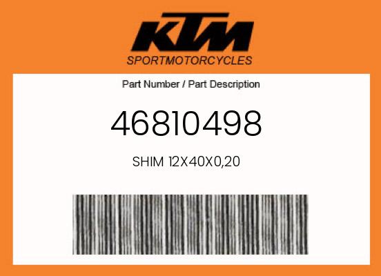 0 Husqvarna OEM Part 46810498