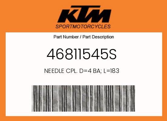 0 KTM OEM Part 46811545S