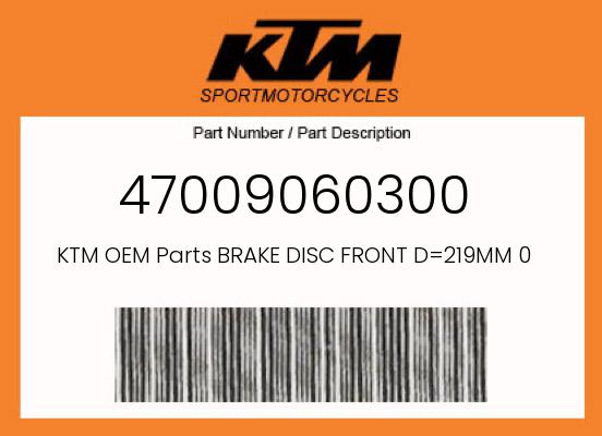 BRAKE DISC FRONT D=219MM 09 undefined