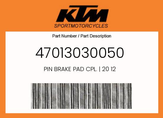 0 Husqvarna OEM Part 47013030050