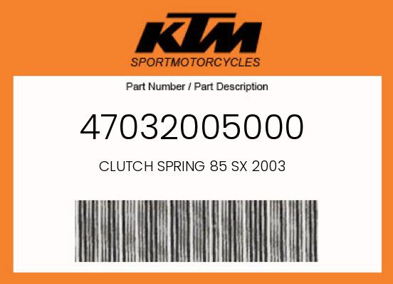 CLUTCH SPRING 85 SX 2003 undefined