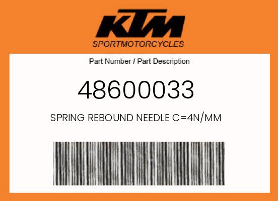 0 KTM OEM Part 48600033