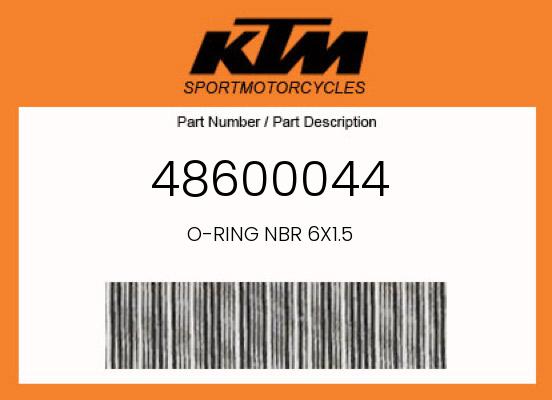 OEM O-Ring 6x1.5 NBR70 for KTM, Husqvarna & GasGas - 48600044 undefined