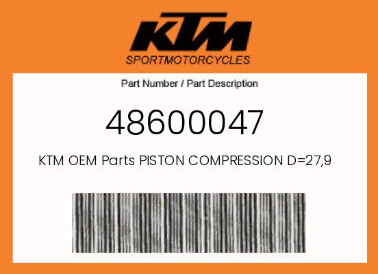 2012 KTM 350EXCF OEM Part 48600047