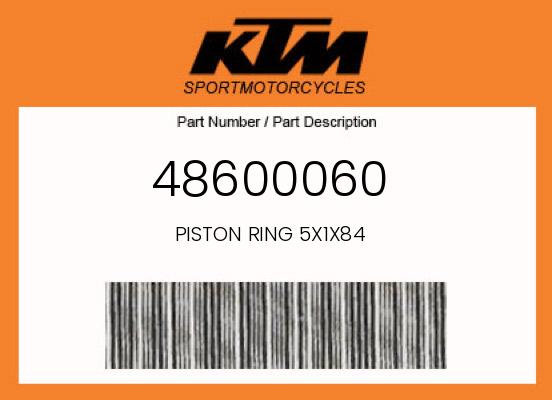 2009 KTM 85SX OEM Part 48600060