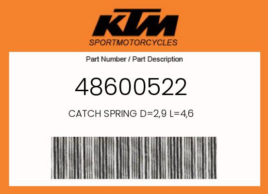 0 KTM OEM Part 48600522