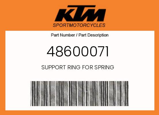 0 KTM OEM Part 48600071