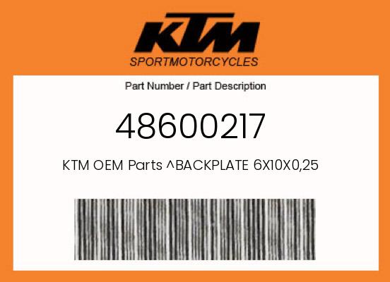 0 Gasgas OEM Part 48600217