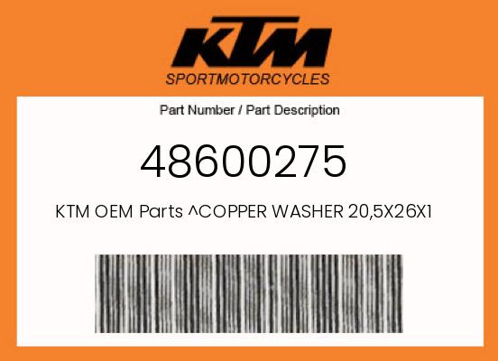 0 KTM OEM Part 48600275