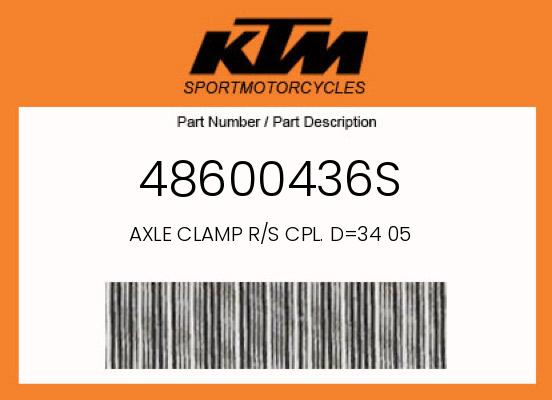 0 KTM OEM Part 48600436S