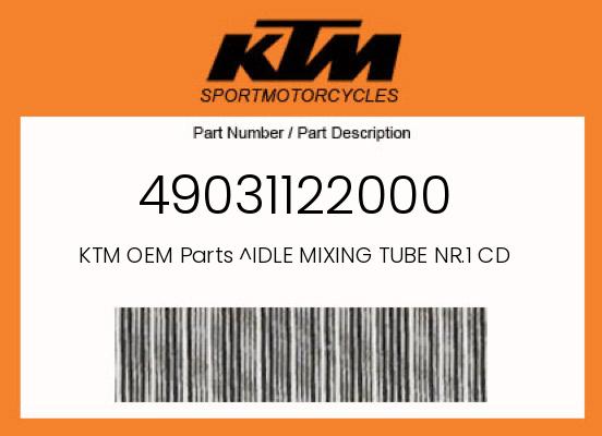 0 KTM OEM Part 49031122000