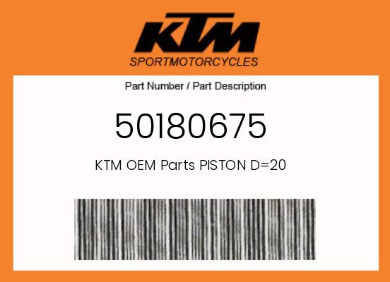0 KTM OEM Part 50180675