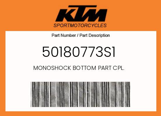0 KTM OEM Part 50180773S1