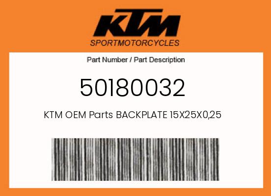 0 Husqvarna OEM Part 50180032