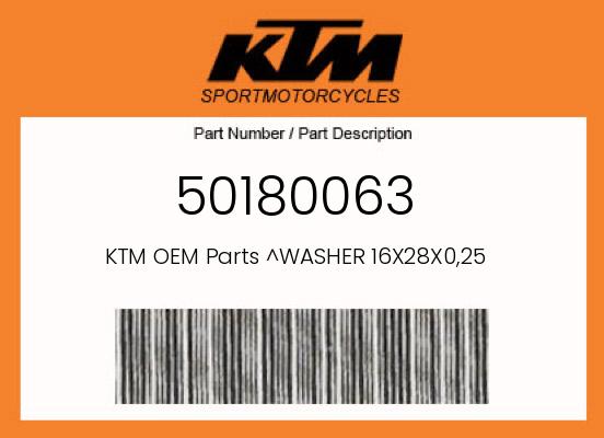 0 Husqvarna OEM Part 50180063