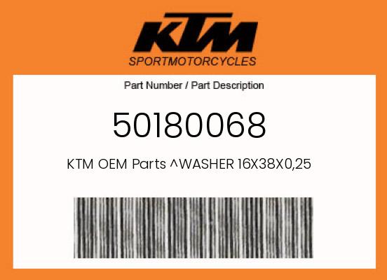0 Husqvarna OEM Part 50180068