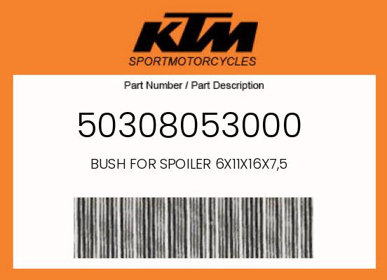 0 KTM OEM Part 50308053000