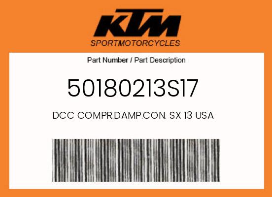 0 KTM OEM Part 50180213S17