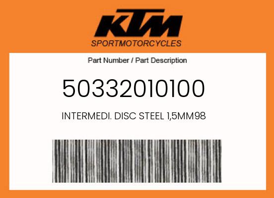 0 KTM OEM Part 50332010100