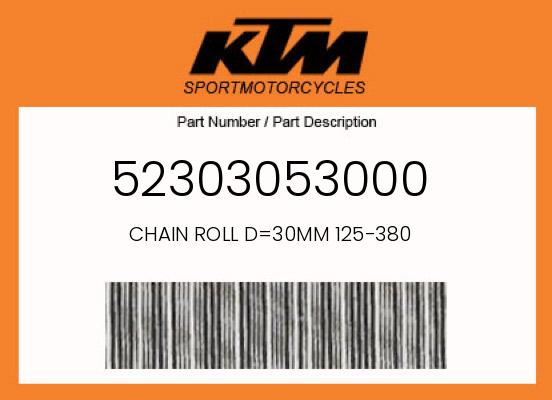 CHAIN ROLL D=30MM 125-380 undefined