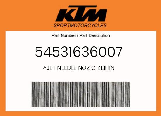 0 KTM OEM Part 54531636007