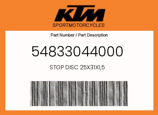 0 Husqvarna OEM Part 54833044000