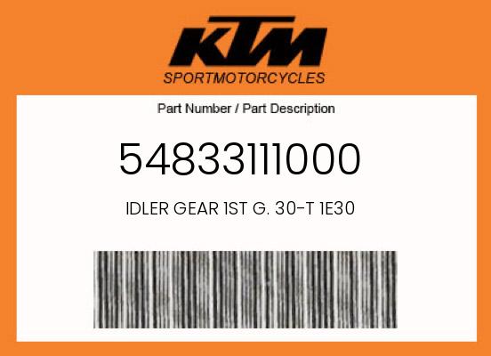 0 KTM OEM Part 54833111000