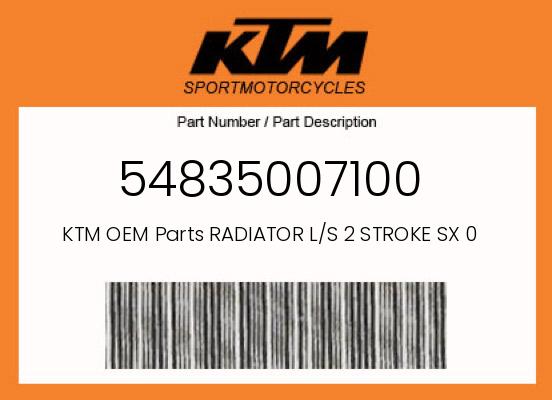 RADIATOR L/S 2 STROKE SX 07 undefined