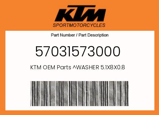 0 KTM OEM Part 57031573000