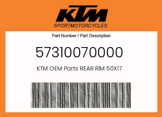 0 KTM OEM Part 57310070000