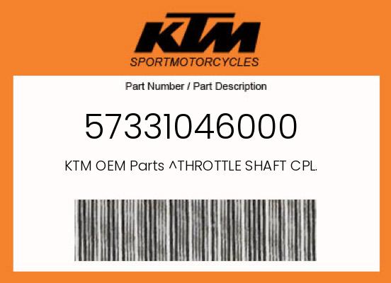 0 KTM OEM Part 57331046000