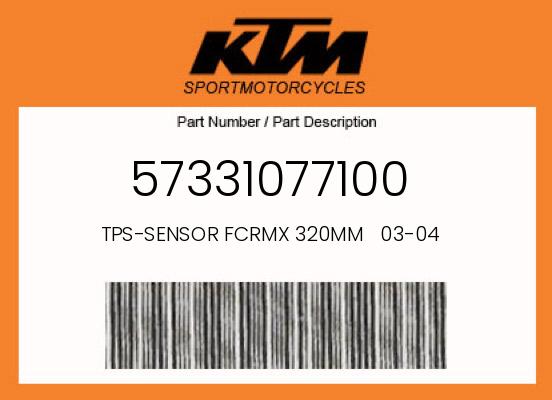 0 KTM OEM Part 57331077100