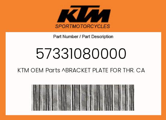 0 KTM OEM Part 57331080000
