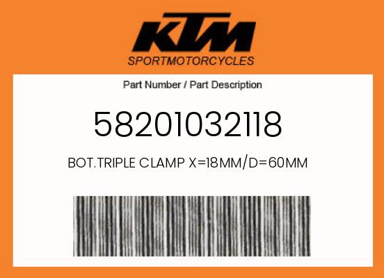 0 KTM OEM Part 58201032118