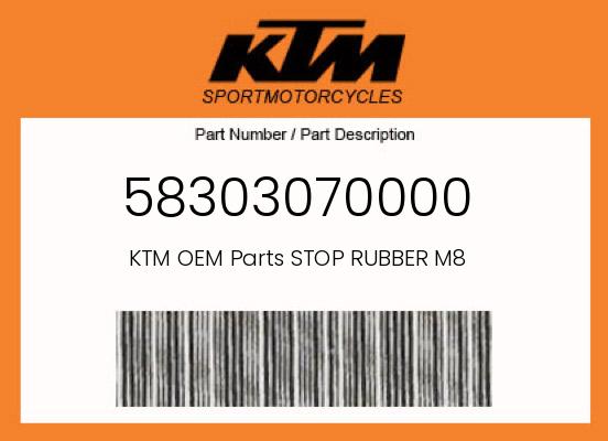 0 KTM OEM Part 58303070000